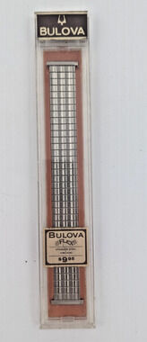 Vintage Bulova Flex Watch Mens Band Stainless Steel